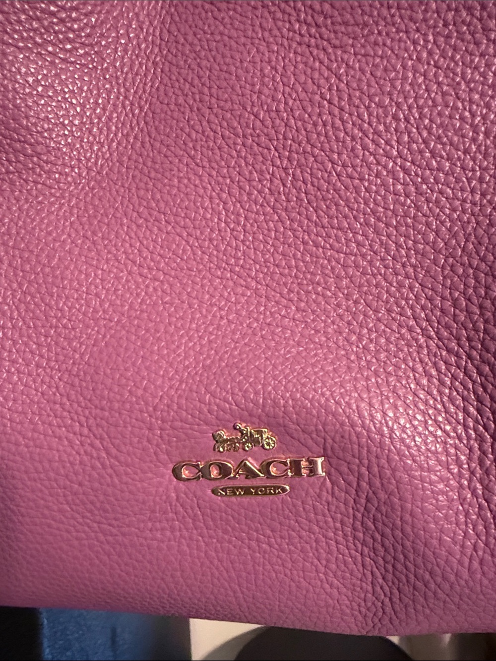 Coach Pebbled Leather Shoulder Bag - Picture 4 of 8